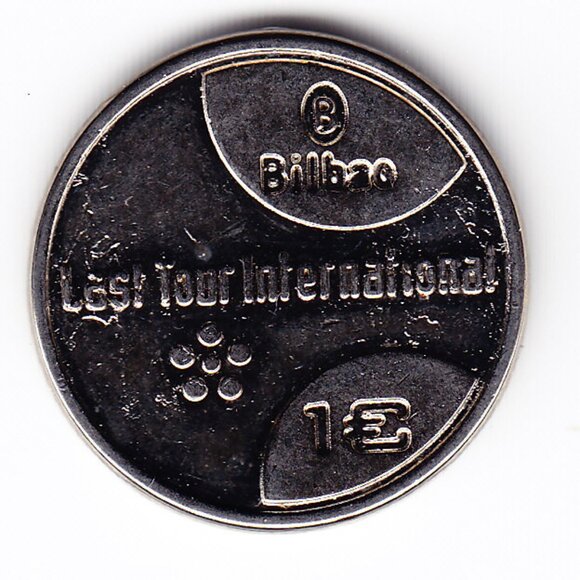 Bilbao Spain Live Music Festival 1 Euro Drink Token (b121) - Picture 2 of 2